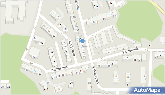 Gdynia, Imbirowa, 42, mapa Gdyni