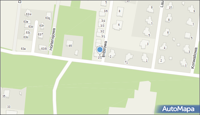 Grabówka, Imbirowa, 1/1, mapa Grabówka