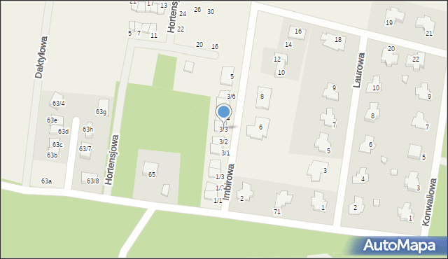 Grabówka, Imbirowa, 3/3, mapa Grabówka