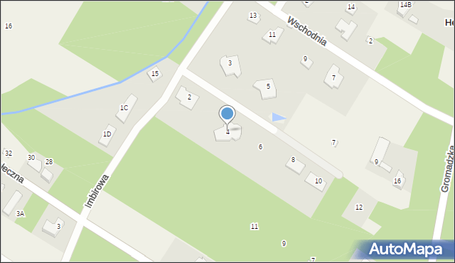 Henryków-Urocze, Imbirowa, 4, mapa Henryków-Urocze