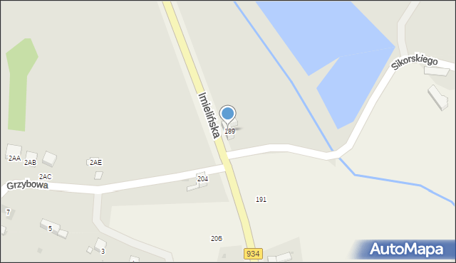 Imielin, Imielińska, 189a, mapa Imielin