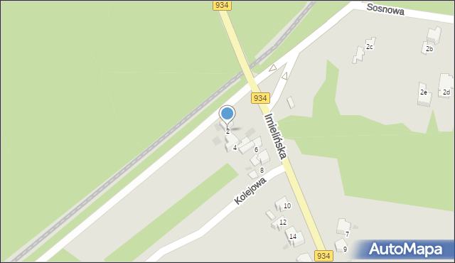 Imielin, Imielińska, 2, mapa Imielin