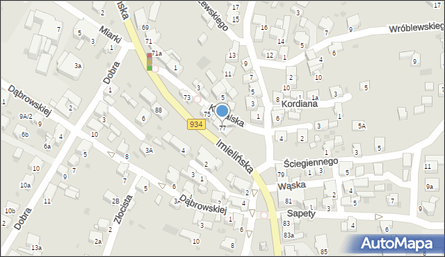 Imielin, Imielińska, 77, mapa Imielin