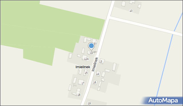 Imielinek, Imielinek, 12, mapa Imielinek