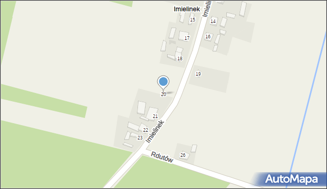 Imielinek, Imielinek, 20, mapa Imielinek