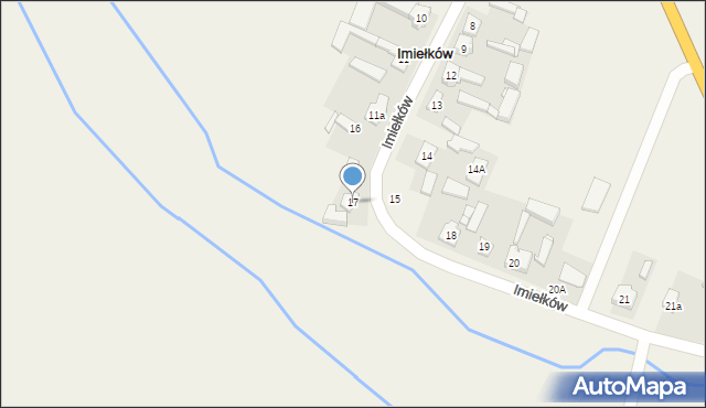 Imiełków, Imiełków, 17, mapa Imiełków