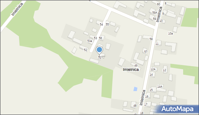 Imielnica, Imielnica, 51, mapa Imielnica