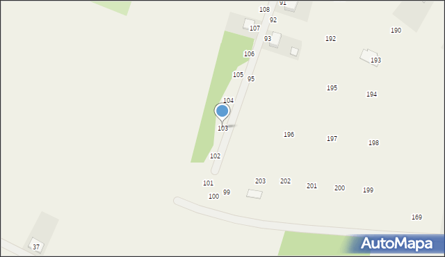 Imielno, Imielno, 103, mapa Imielno