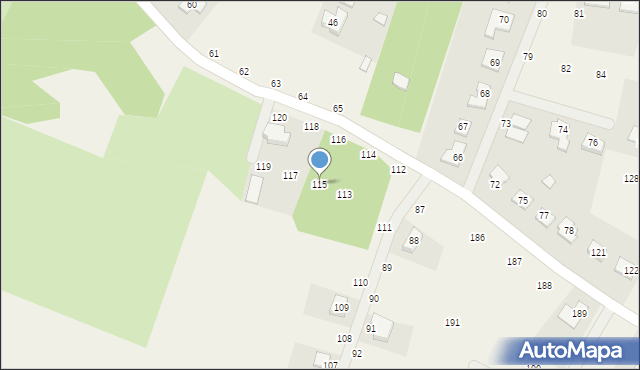 Imielno, Imielno, 115, mapa Imielno