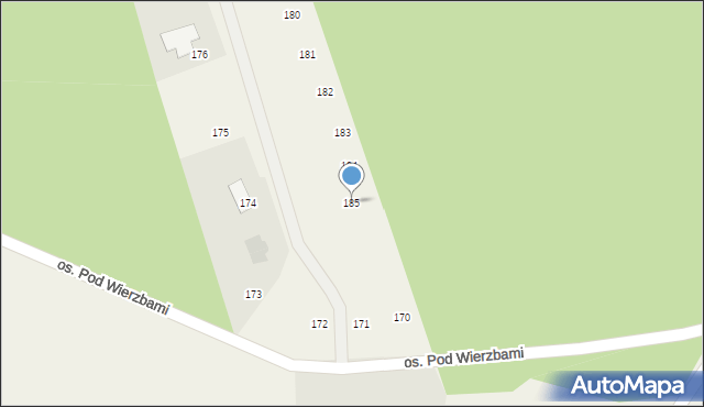 Imielno, Imielno, 185, mapa Imielno