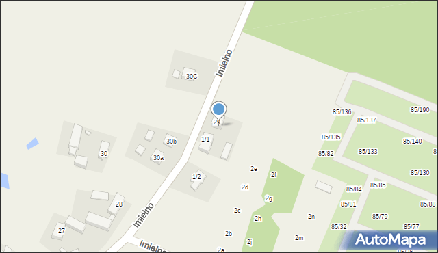 Imielno, Imielno, 1b, mapa Imielno