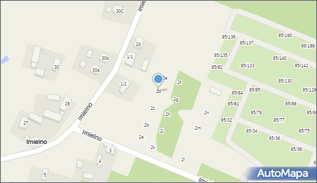 Imielno, Imielno, 2d, mapa Imielno