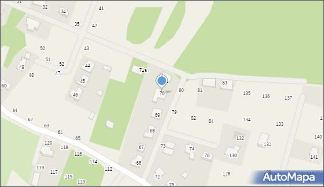 Imielno, Imielno, 70, mapa Imielno