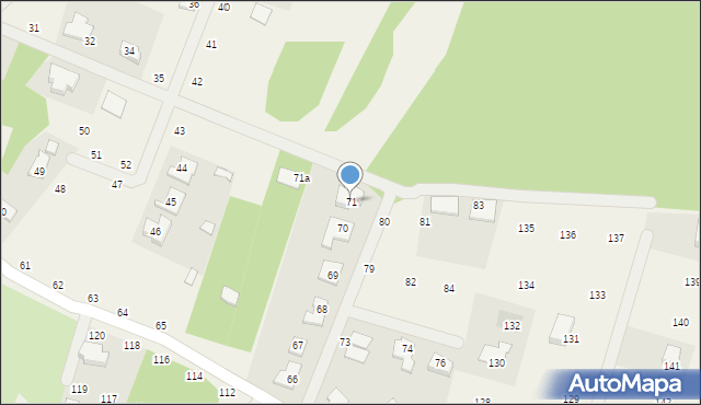 Imielno, Imielno, 71, mapa Imielno