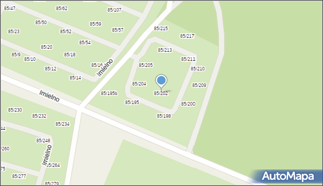 Imielno, Imielno, 85/202, mapa Imielno