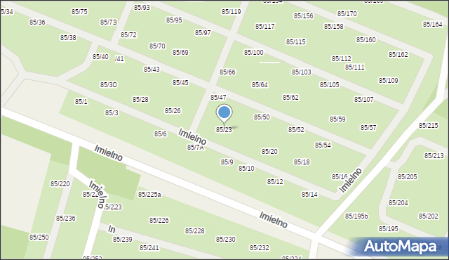 Imielno, Imielno, 85/23, mapa Imielno