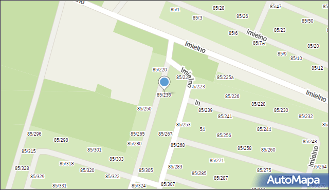 Imielno, Imielno, 85/236, mapa Imielno