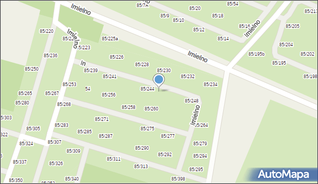 Imielno, Imielno, 85/245, mapa Imielno