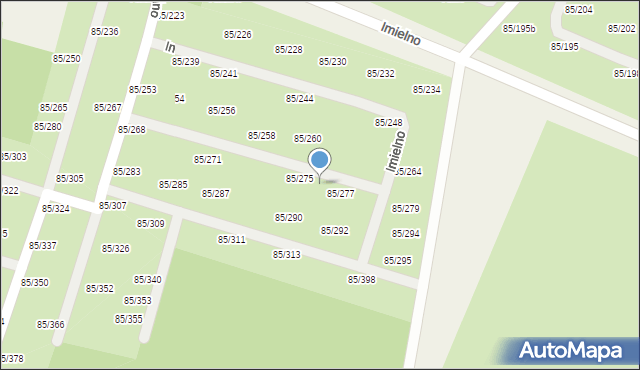 Imielno, Imielno, 85/276, mapa Imielno