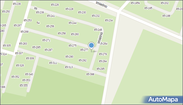 Imielno, Imielno, 85/278, mapa Imielno