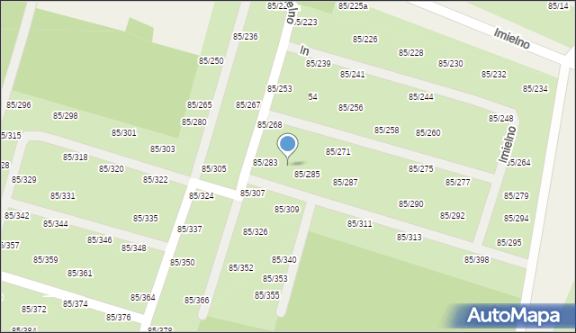 Imielno, Imielno, 85/284, mapa Imielno
