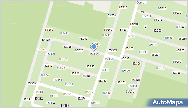 Imielno, Imielno, 85/322, mapa Imielno