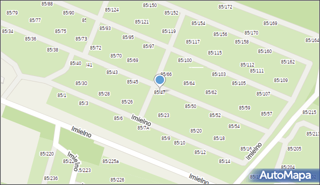 Imielno, Imielno, 85/47, mapa Imielno