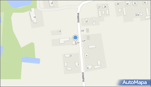 Imielno, Imielno, 11, mapa Imielno