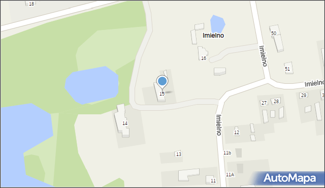 Imielno, Imielno, 15, mapa Imielno