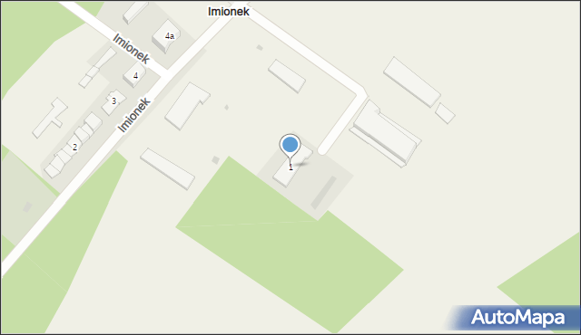 Imionek, Imionek, 1, mapa Imionek