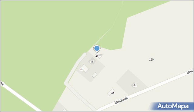 Imionek, Imionek, 4e, mapa Imionek
