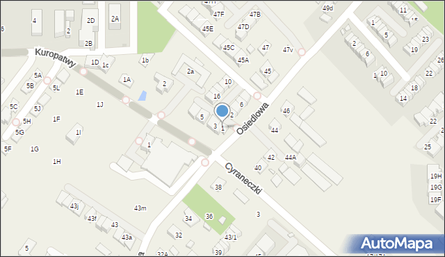 Józefosław, Impresji, 1, mapa Józefosław