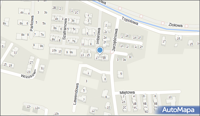 Kiełczówek, Imbirowa, 18, mapa Kiełczówek