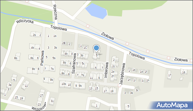 Kiełczówek, Imbirowa, 3, mapa Kiełczówek