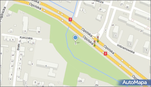 Kraków, Imbramowska, 2, mapa Krakowa