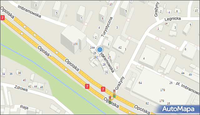 Kraków, Imbramowska, 26a, mapa Krakowa