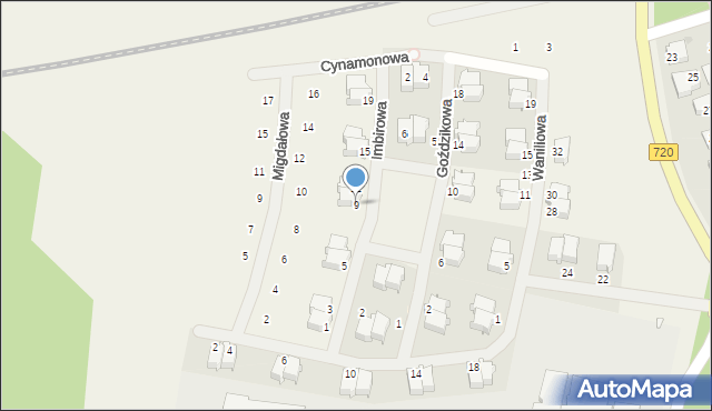 Otrębusy, Imbirowa, 9, mapa Otrębusy