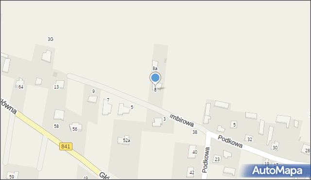 Parypse, Imbirowa, 8, mapa Parypse
