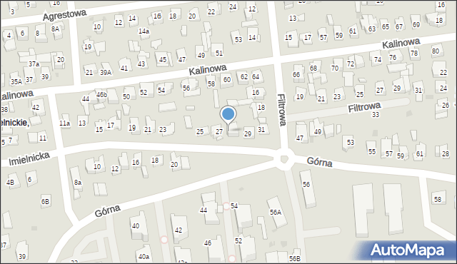 Płock, Imielnicka, 27A, mapa Płock