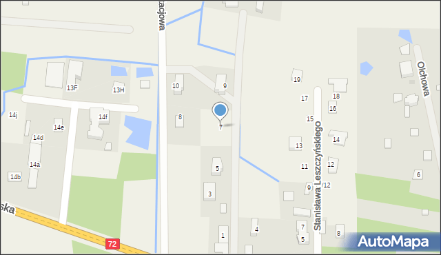 Ruda-Bugaj, Imbirowa, 7, mapa Ruda-Bugaj