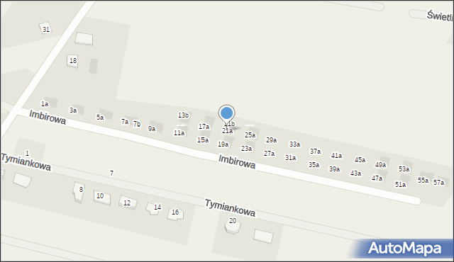 Skowarcz, Imbirowa, 21a, mapa Skowarcz