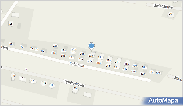 Skowarcz, Imbirowa, 29b, mapa Skowarcz