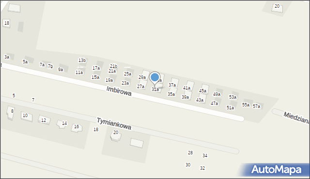 Skowarcz, Imbirowa, 31a, mapa Skowarcz