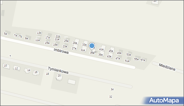 Skowarcz, Imbirowa, 35a, mapa Skowarcz