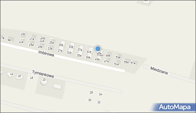 Skowarcz, Imbirowa, 43b, mapa Skowarcz
