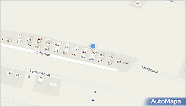 Skowarcz, Imbirowa, 45a, mapa Skowarcz