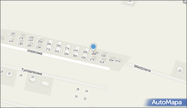 Skowarcz, Imbirowa, 49a, mapa Skowarcz