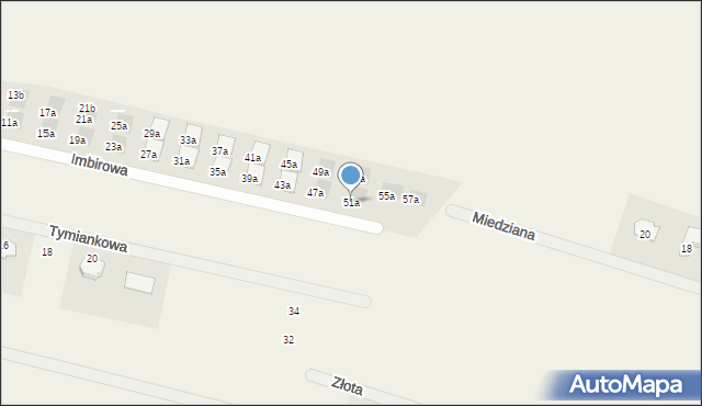 Skowarcz, Imbirowa, 51a, mapa Skowarcz