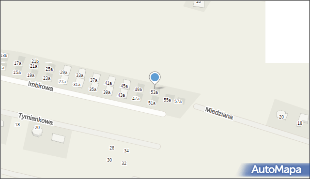 Skowarcz, Imbirowa, 53b, mapa Skowarcz