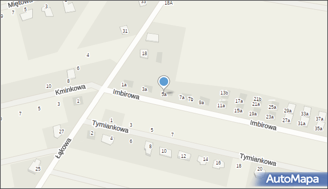 Skowarcz, Imbirowa, 5a, mapa Skowarcz